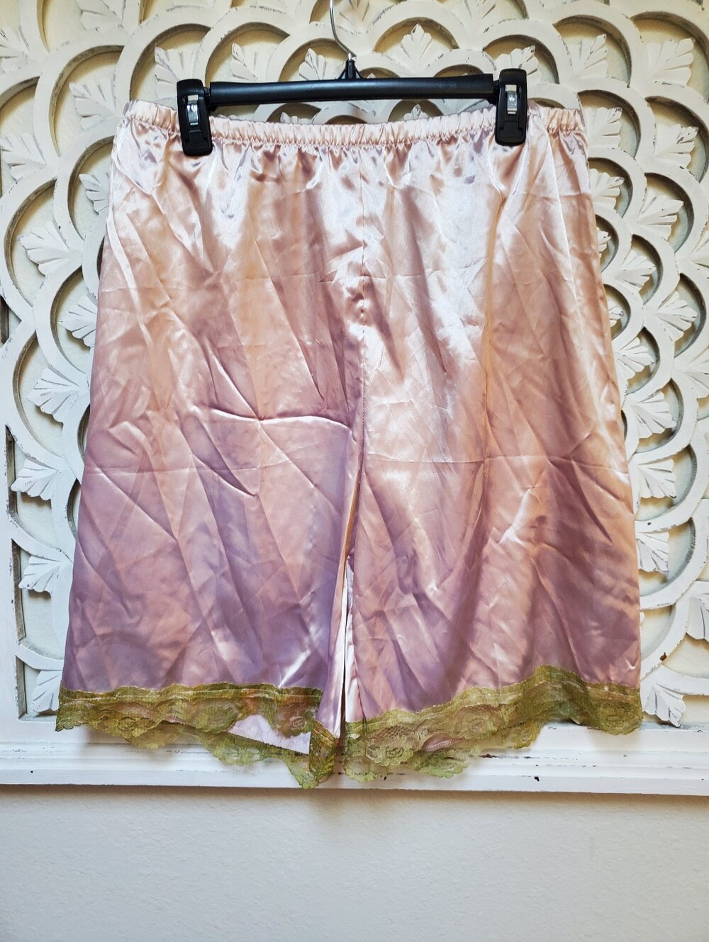 NWOT Tea Dyed Satin & Lace Bloomers (See Measurements)